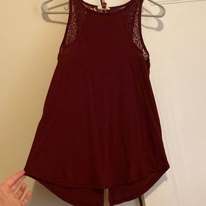 Burgundy tank top